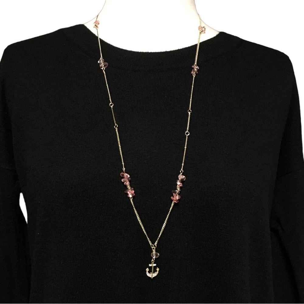 Long Anchor Necklace